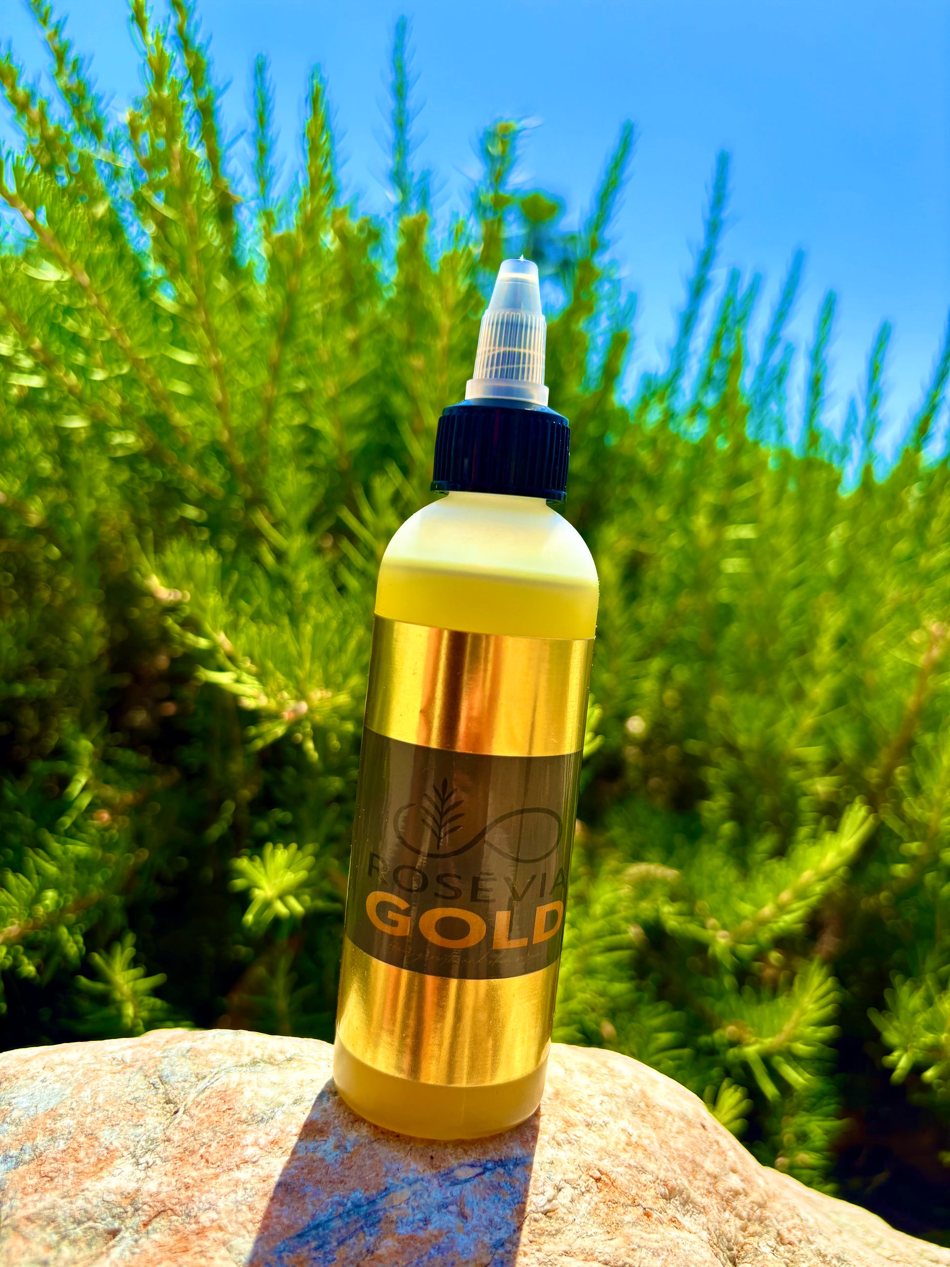 🌿 Rosévia Gold – Botanical Scalp, Hair & Skin Oil - 4oz