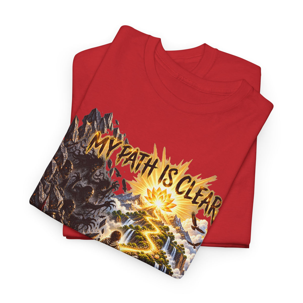 My Path Is Clear T-Shirt — Spiritual Mountain Journey Graphic Tee