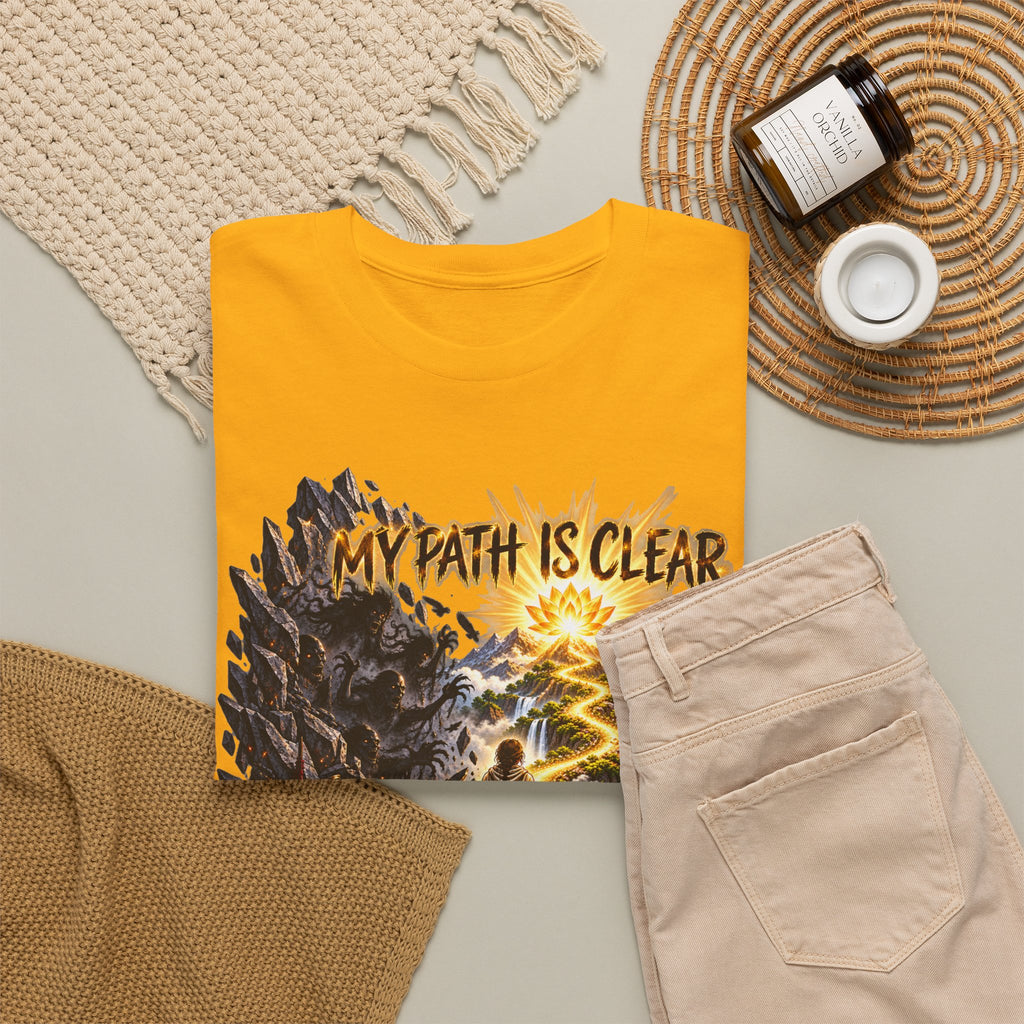 My Path Is Clear T-Shirt — Spiritual Mountain Journey Graphic Tee