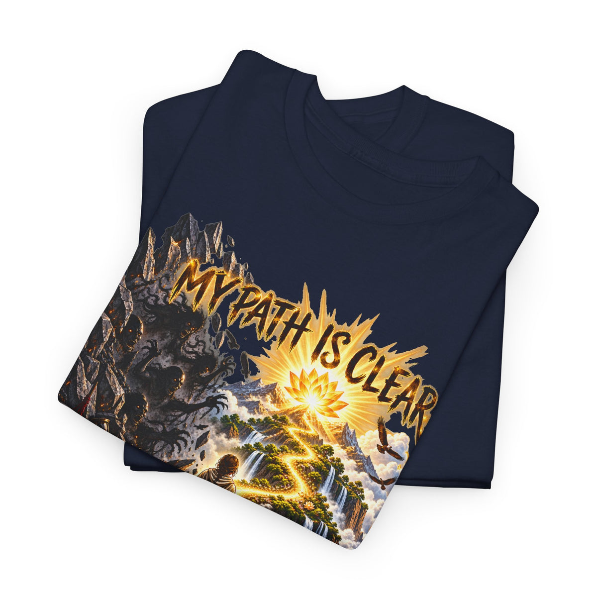 My Path Is Clear T-Shirt — Spiritual Mountain Journey Graphic Tee
