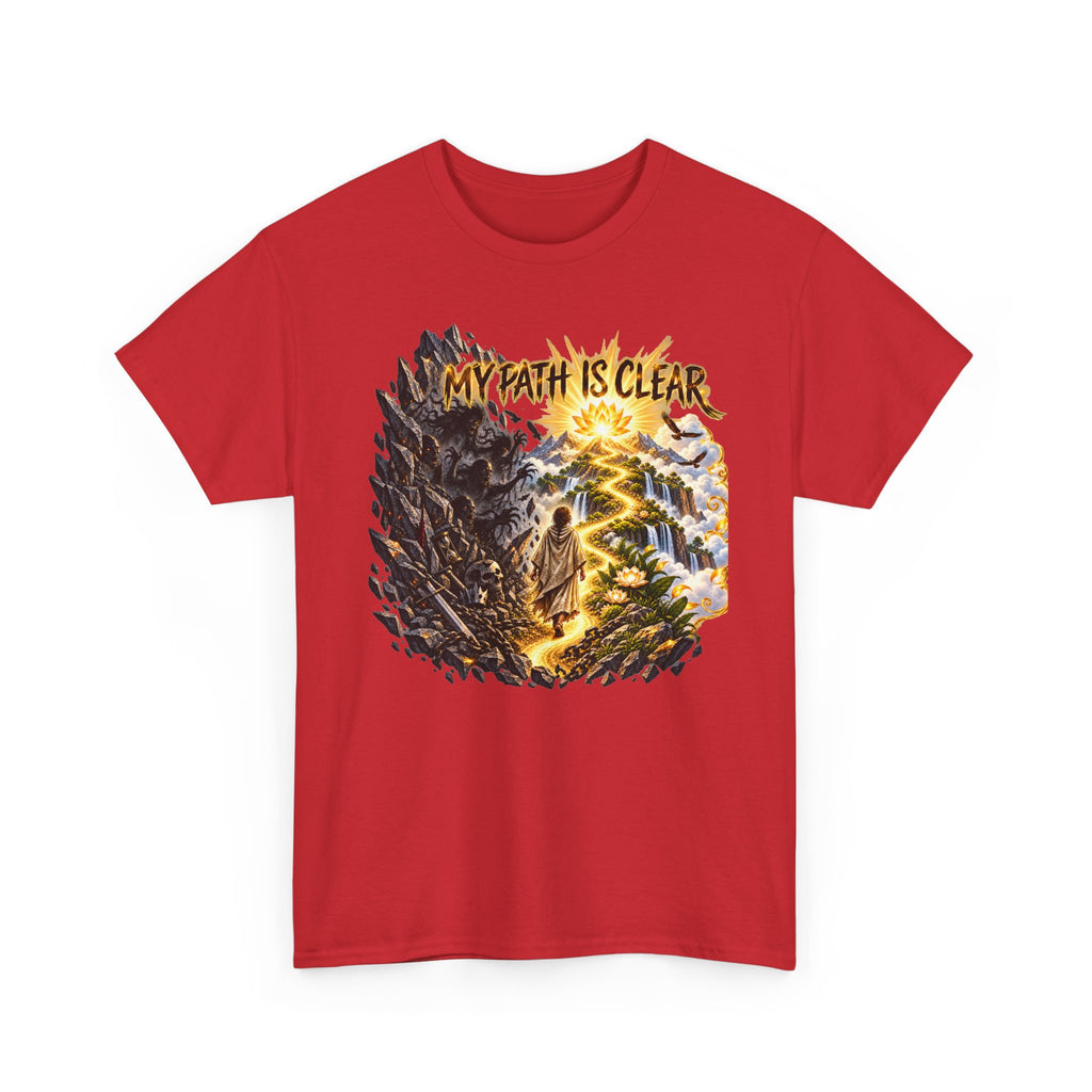 My Path Is Clear T-Shirt — Spiritual Mountain Journey Graphic Tee