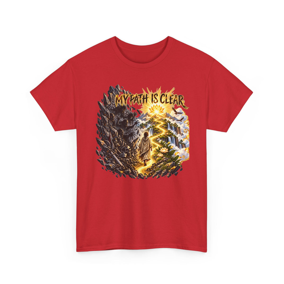 My Path Is Clear T-Shirt — Spiritual Mountain Journey Graphic Tee