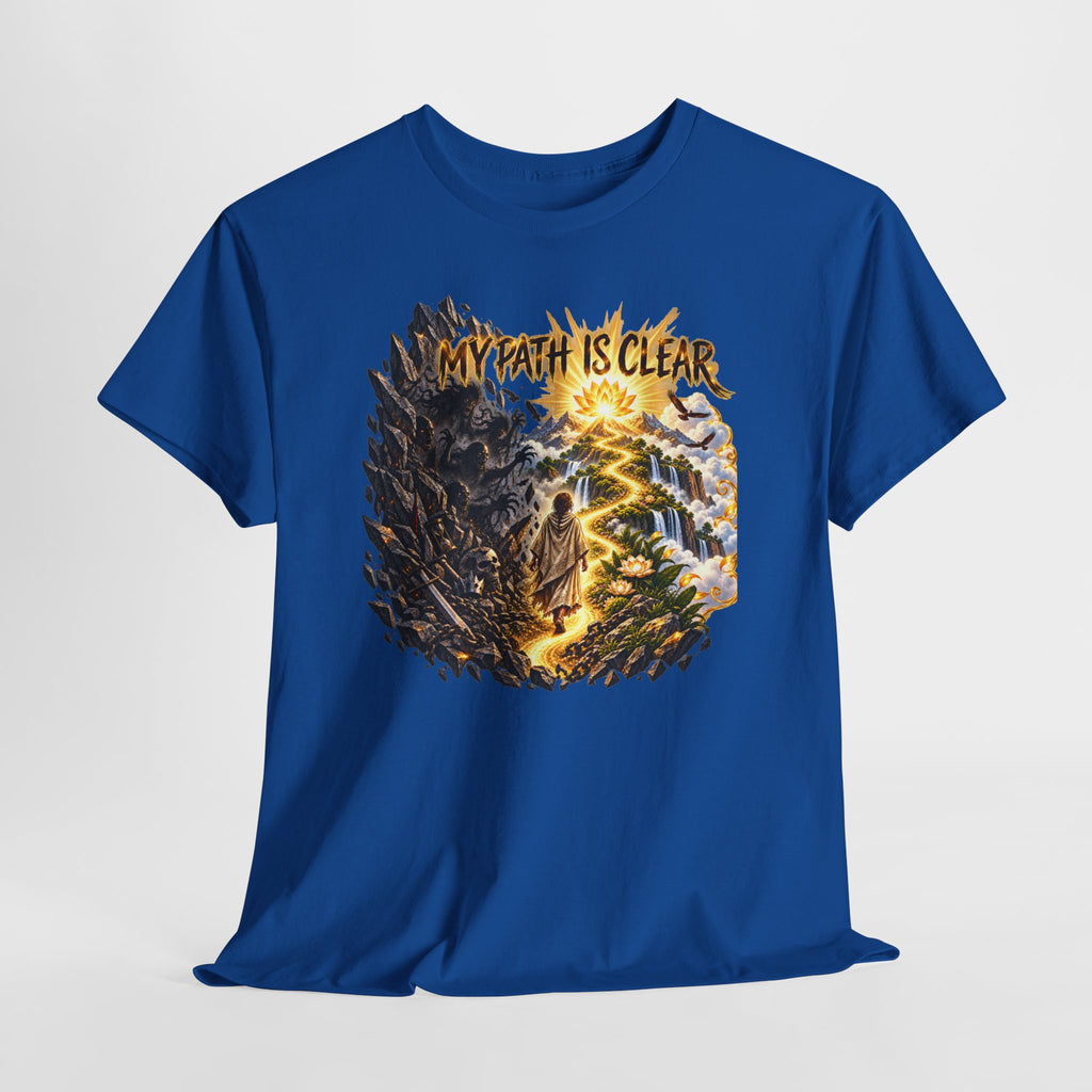 My Path Is Clear T-Shirt — Spiritual Mountain Journey Graphic Tee