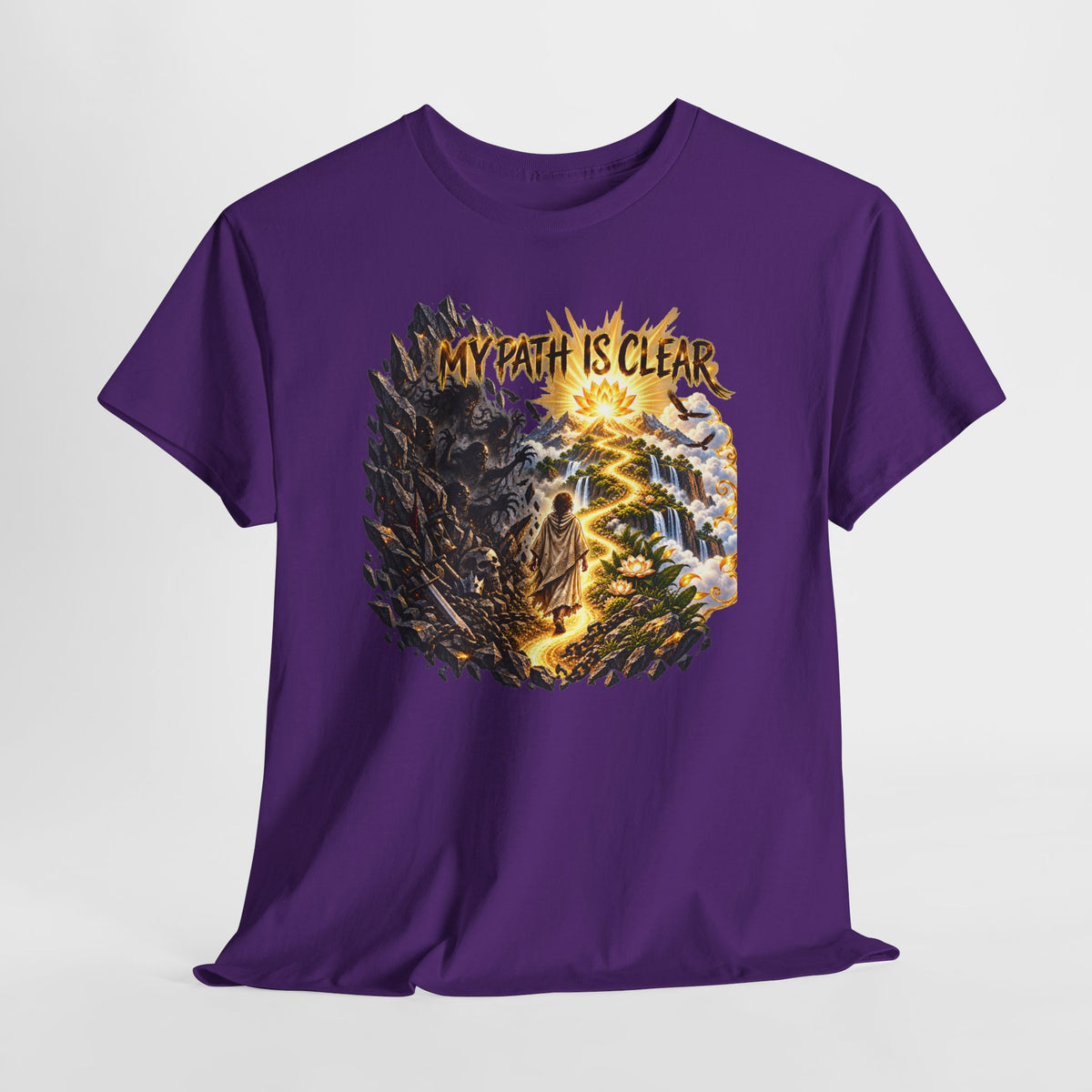 My Path Is Clear T-Shirt — Spiritual Mountain Journey Graphic Tee