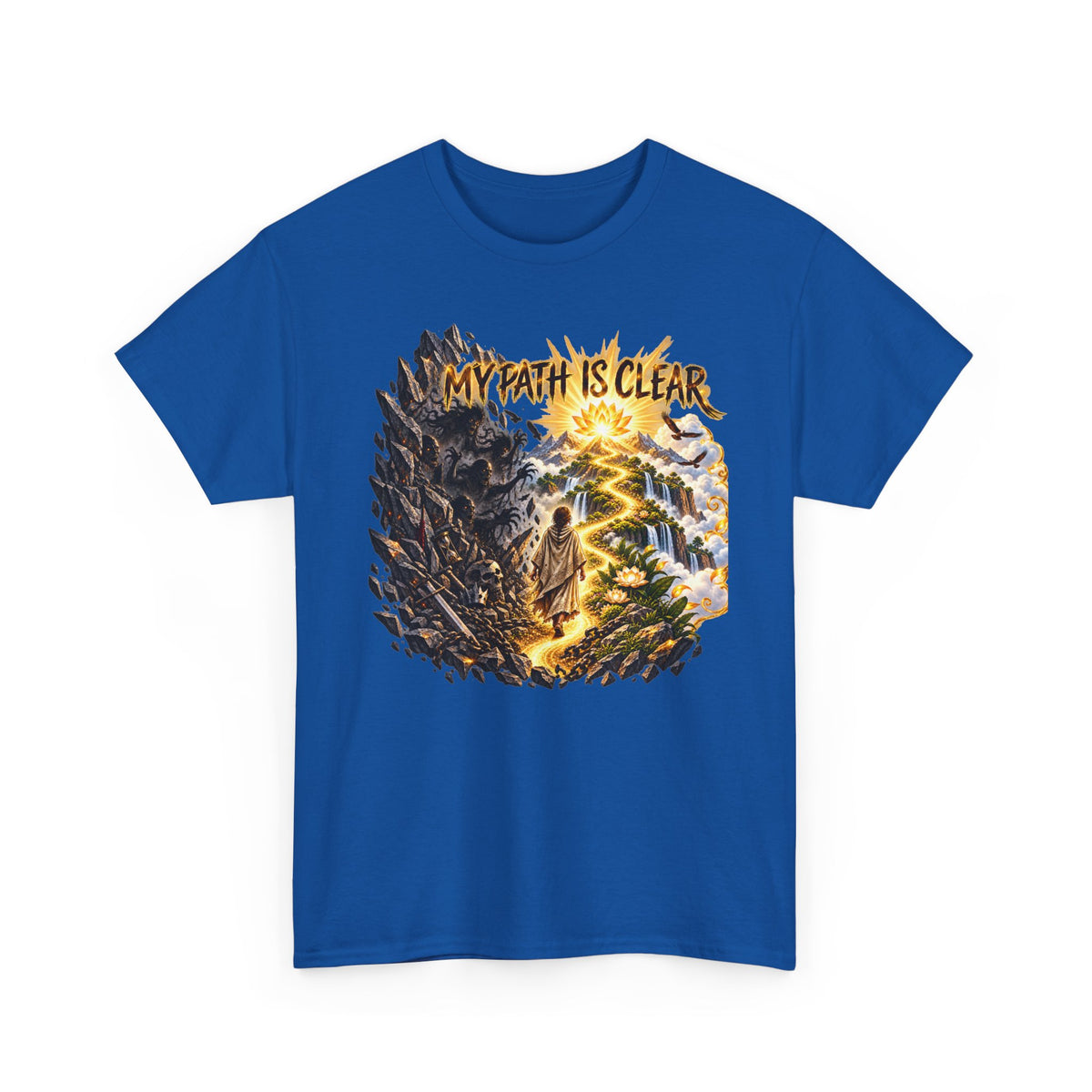 My Path Is Clear T-Shirt — Spiritual Mountain Journey Graphic Tee