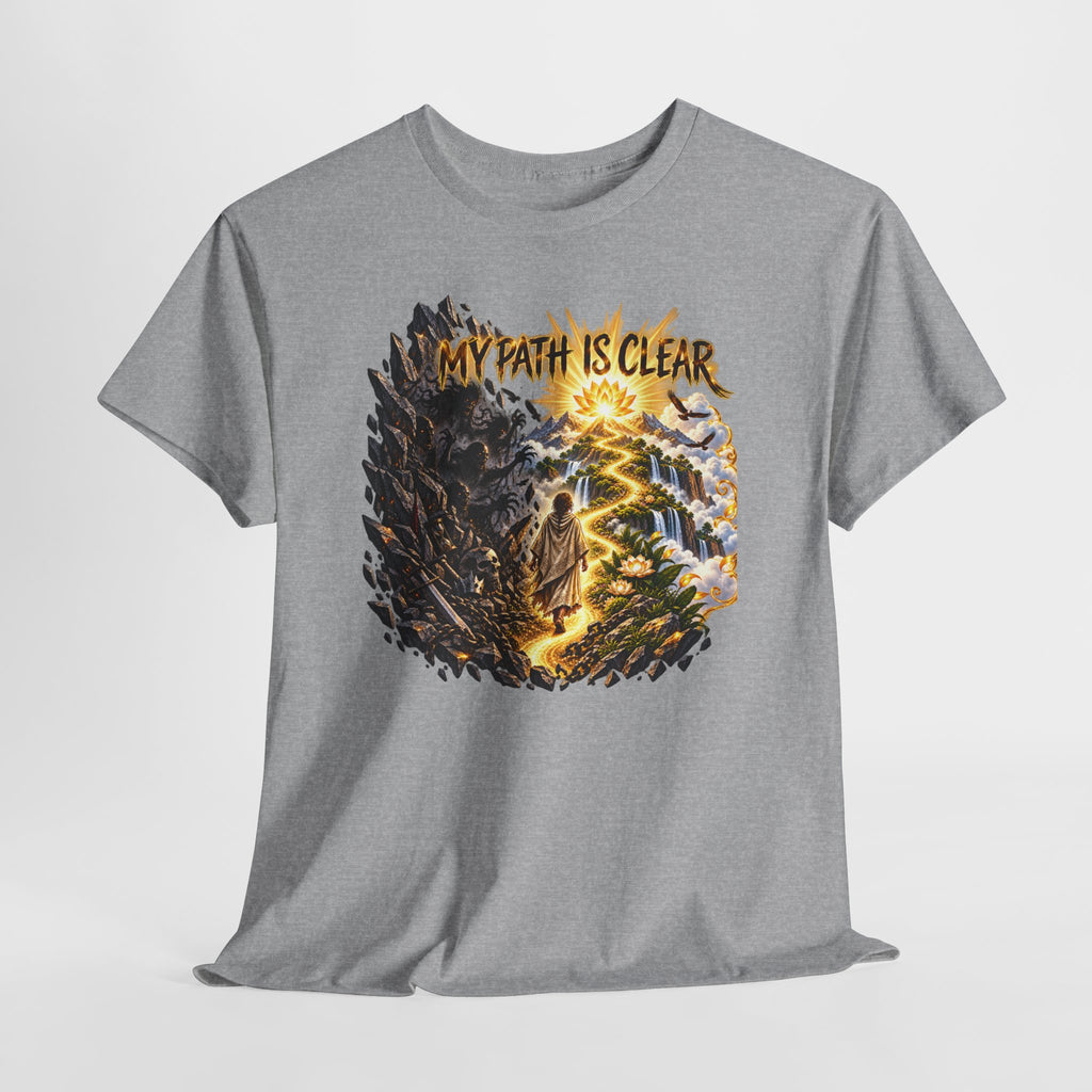 My Path Is Clear T-Shirt — Spiritual Mountain Journey Graphic Tee