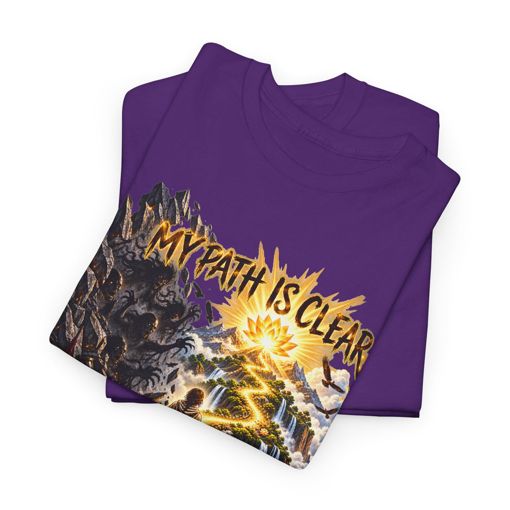 My Path Is Clear T-Shirt — Spiritual Mountain Journey Graphic Tee