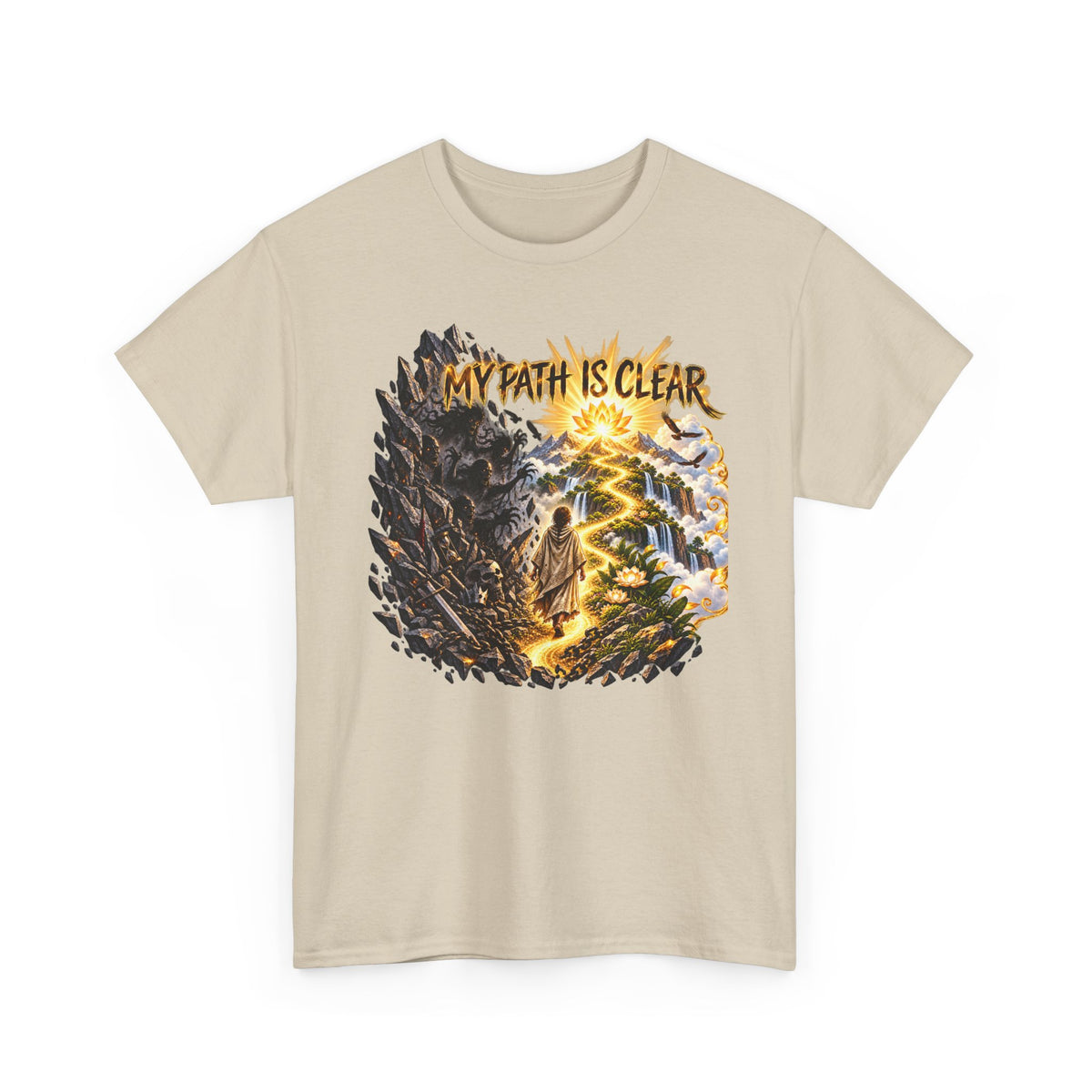My Path Is Clear T-Shirt — Spiritual Mountain Journey Graphic Tee