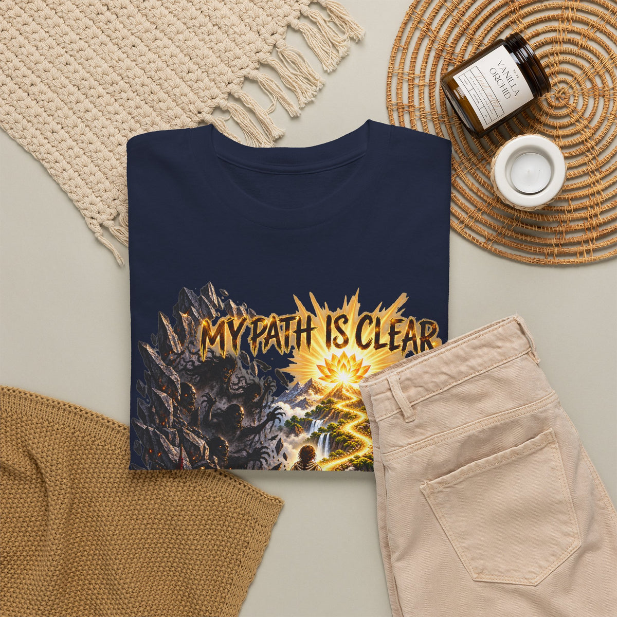 My Path Is Clear T-Shirt — Spiritual Mountain Journey Graphic Tee
