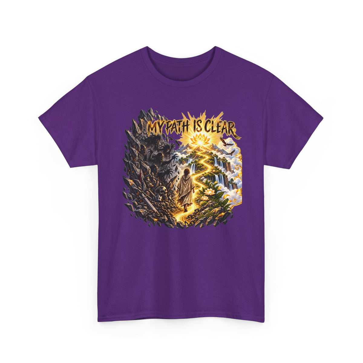 My Path Is Clear T-Shirt — Spiritual Mountain Journey Graphic Tee