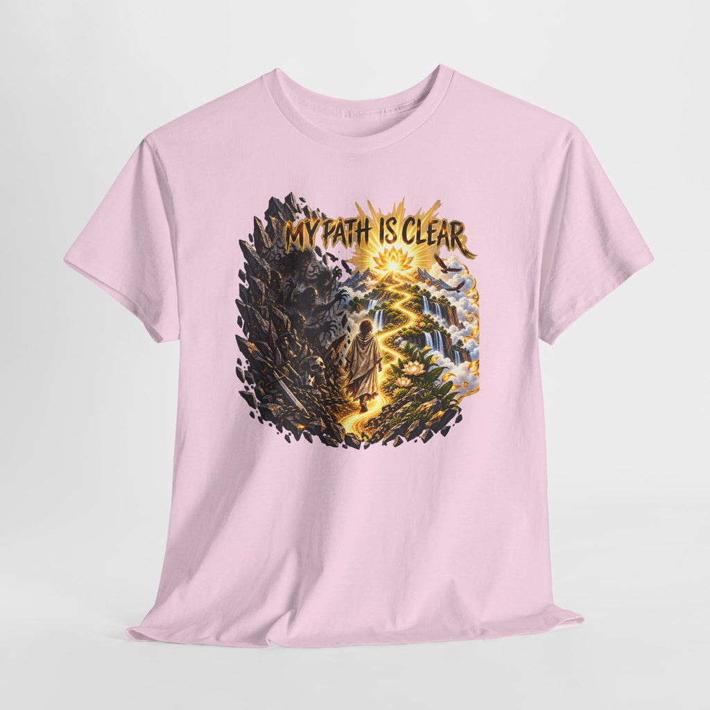 My Path Is Clear T-Shirt — Spiritual Mountain Journey Graphic Tee