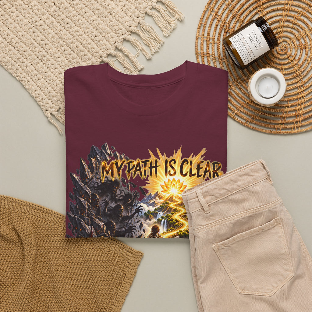 My Path Is Clear T-Shirt — Spiritual Mountain Journey Graphic Tee