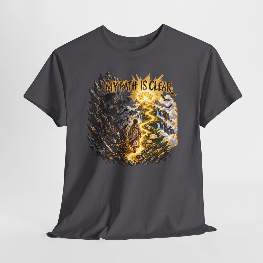My Path Is Clear T-Shirt — Spiritual Mountain Journey Graphic Tee