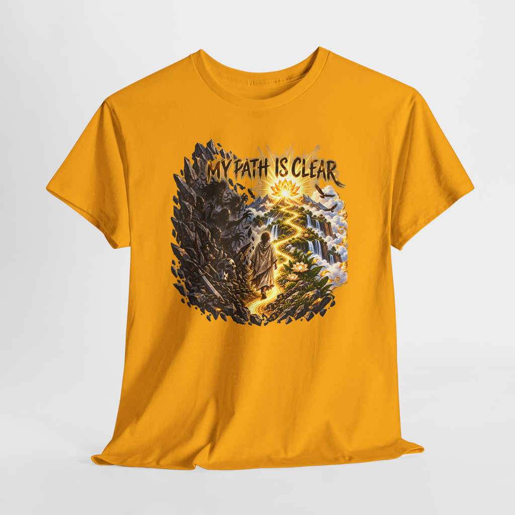 My Path Is Clear T-Shirt — Spiritual Mountain Journey Graphic Tee