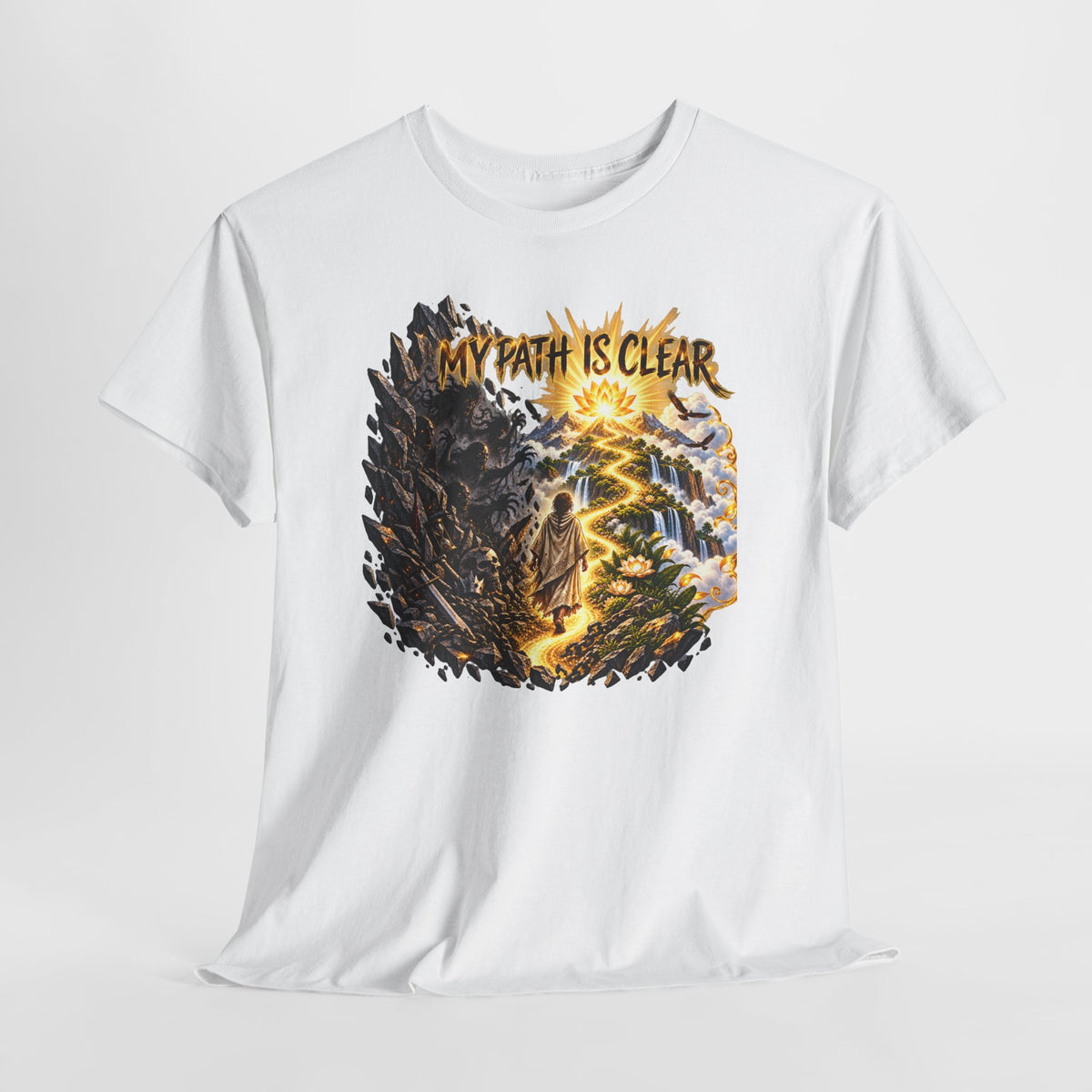 My Path Is Clear T-Shirt — Spiritual Mountain Journey Graphic Tee