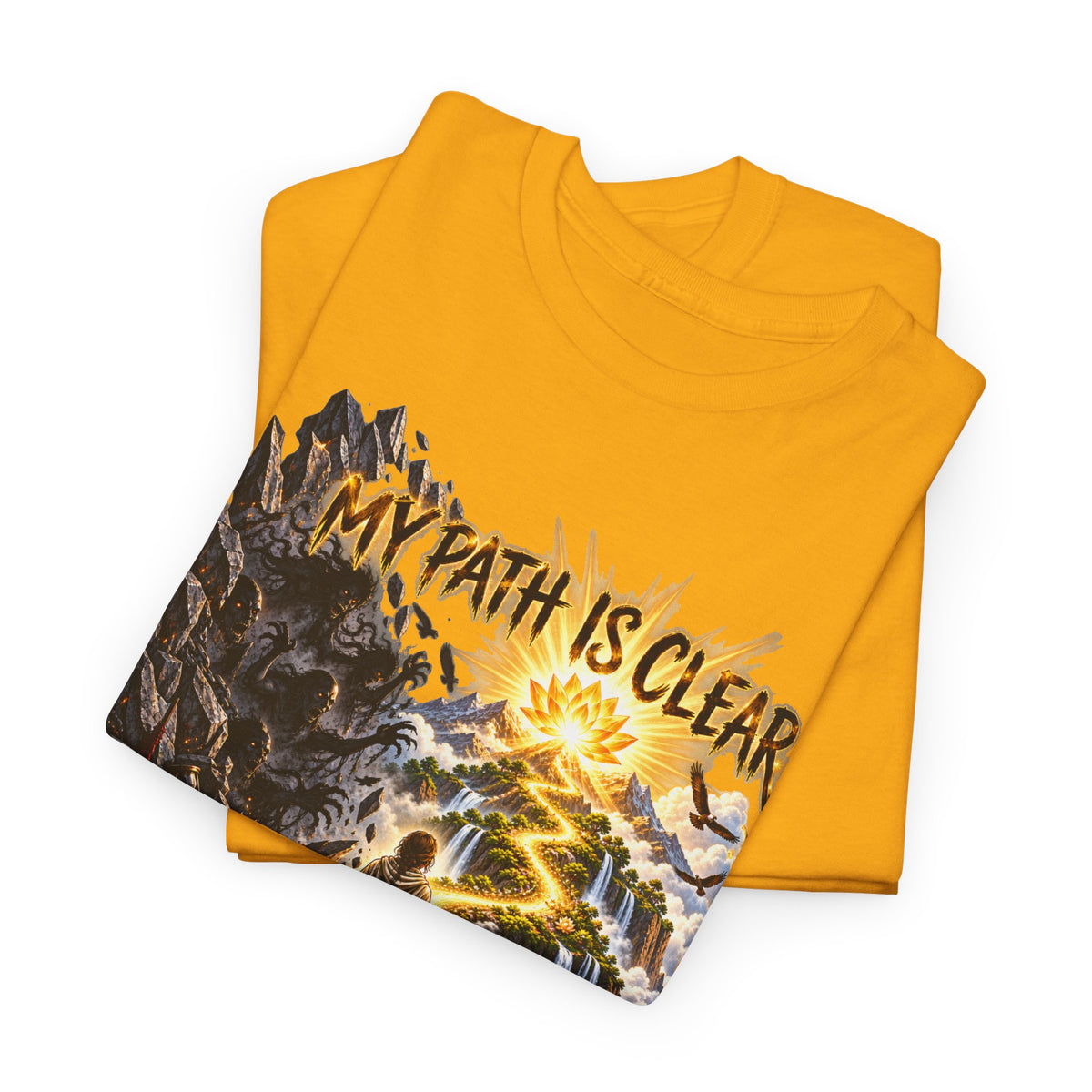 My Path Is Clear T-Shirt — Spiritual Mountain Journey Graphic Tee