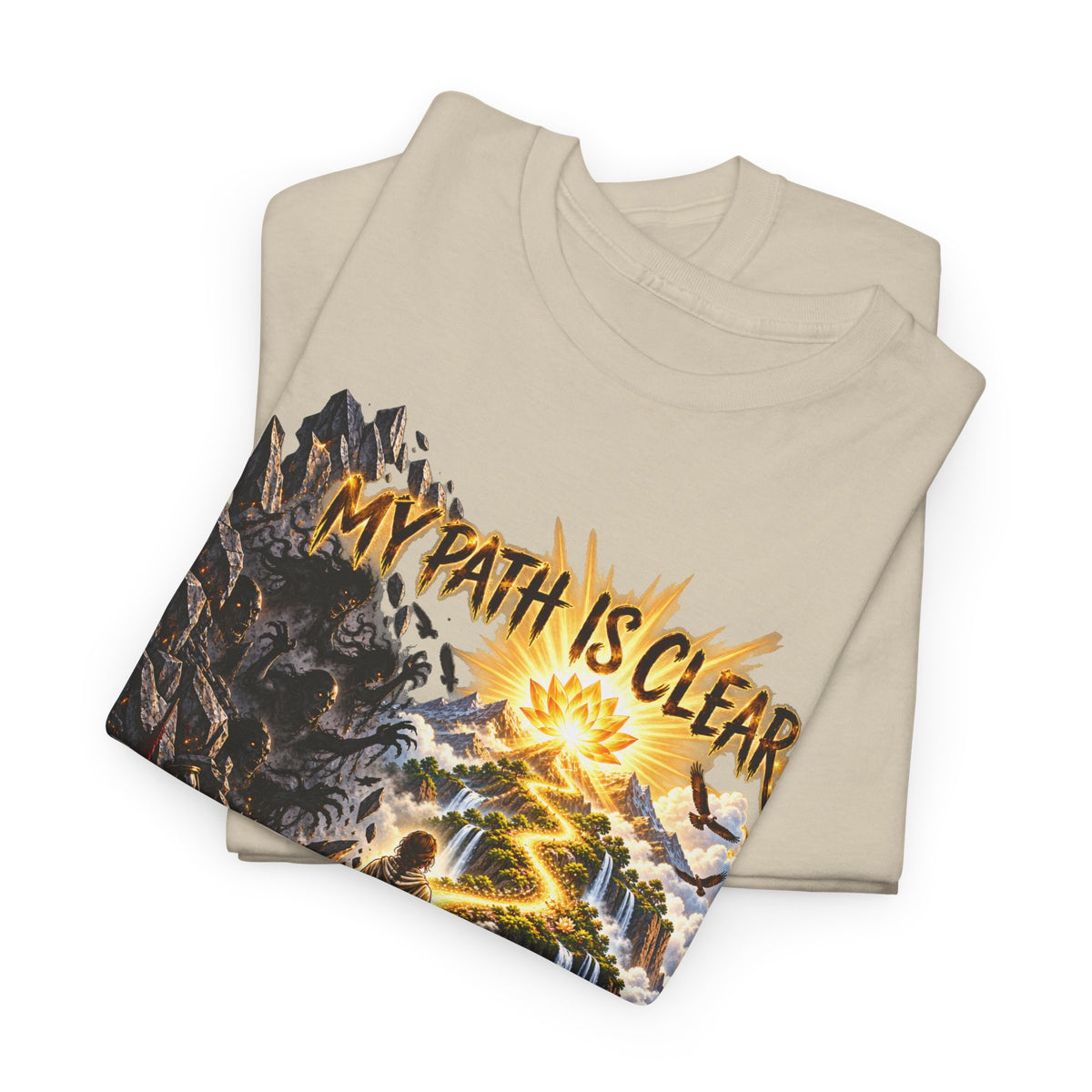 My Path Is Clear T-Shirt — Spiritual Mountain Journey Graphic Tee
