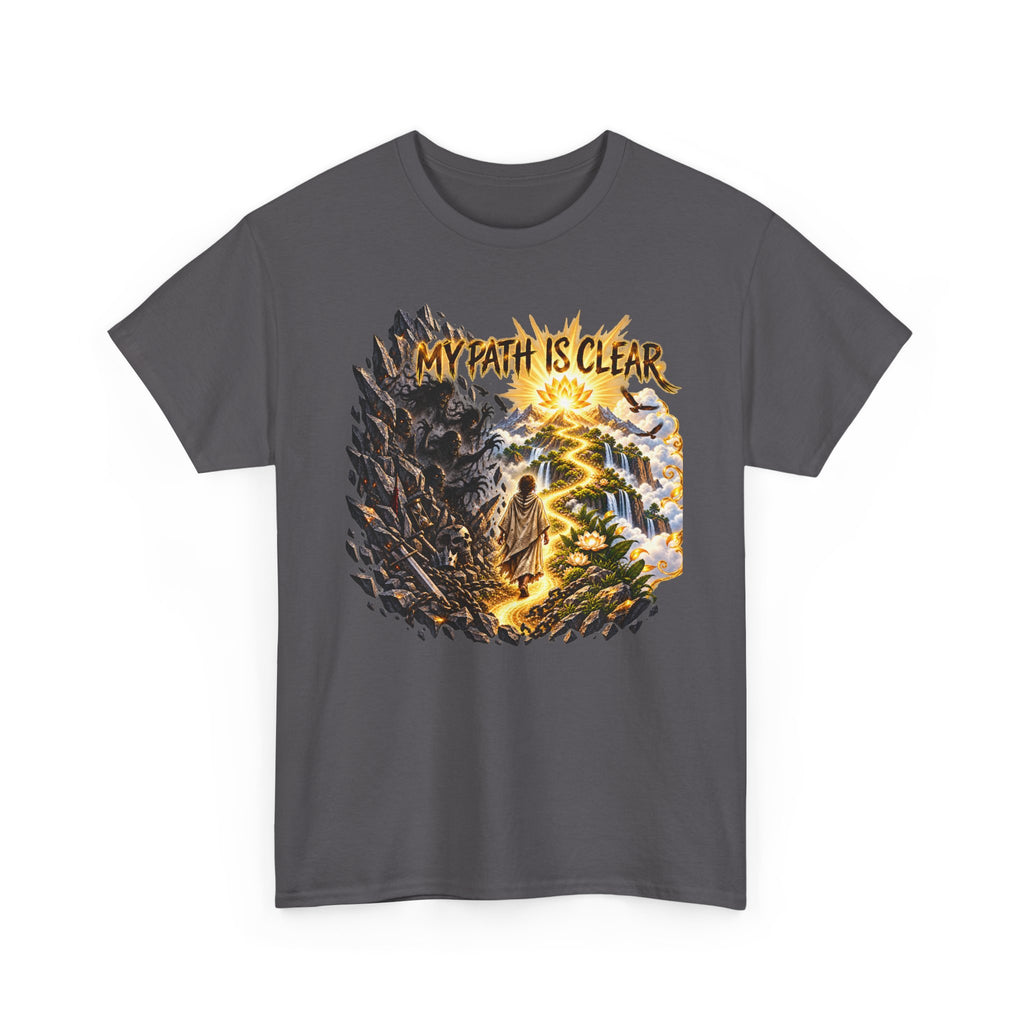 My Path Is Clear T-Shirt — Spiritual Mountain Journey Graphic Tee