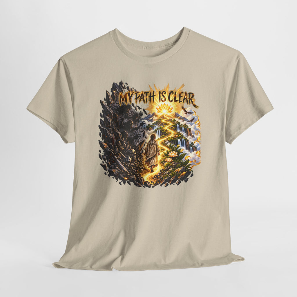 My Path Is Clear T-Shirt — Spiritual Mountain Journey Graphic Tee