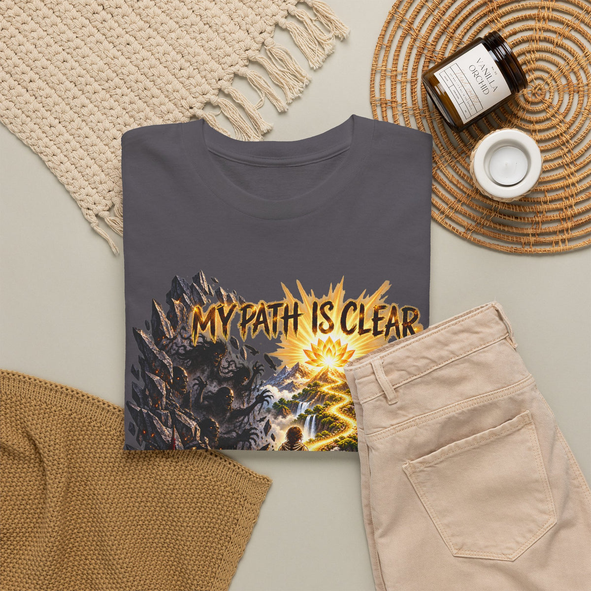 My Path Is Clear T-Shirt — Spiritual Mountain Journey Graphic Tee