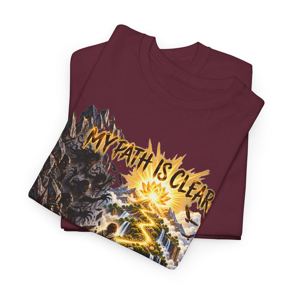 My Path Is Clear T-Shirt — Spiritual Mountain Journey Graphic Tee