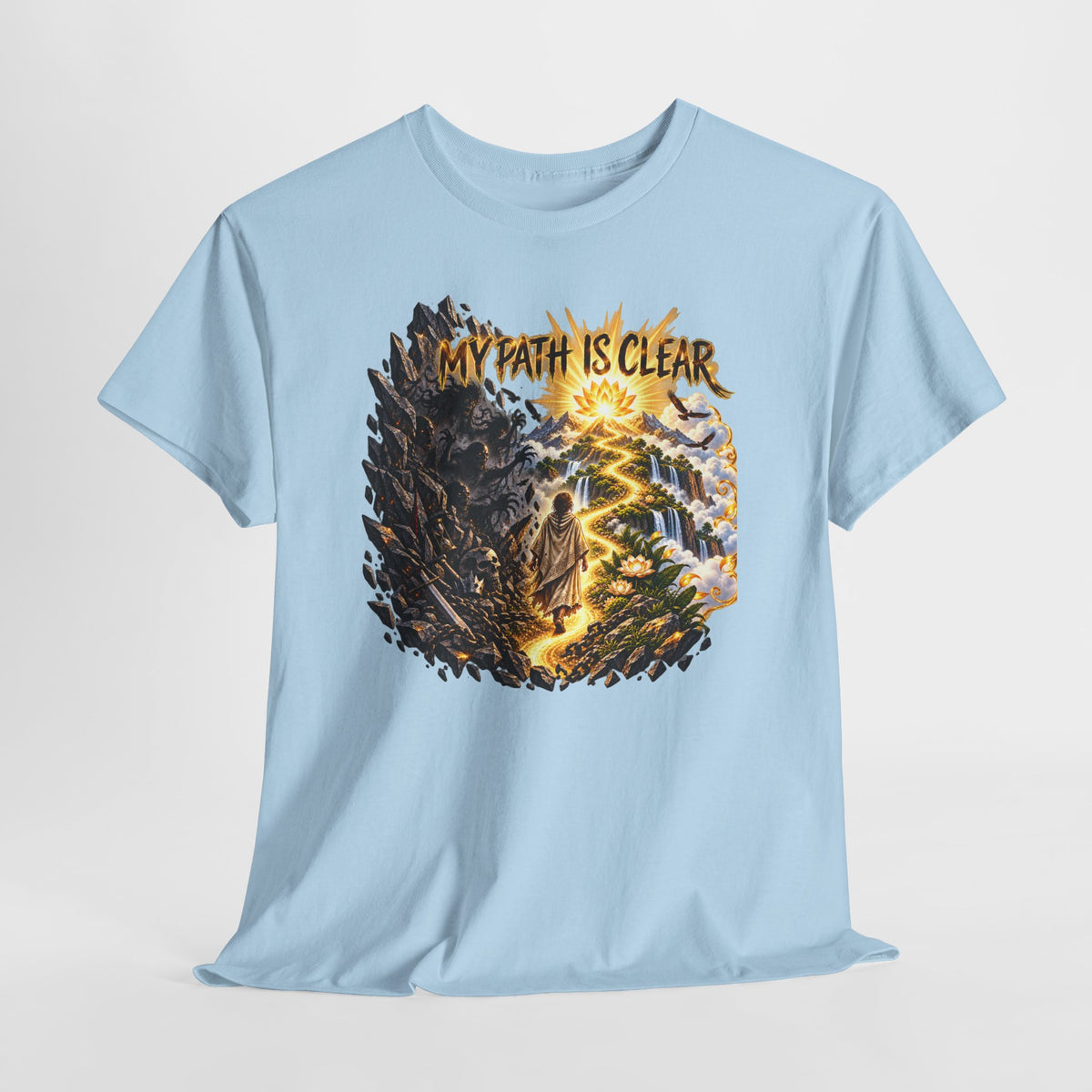 My Path Is Clear T-Shirt — Spiritual Mountain Journey Graphic Tee