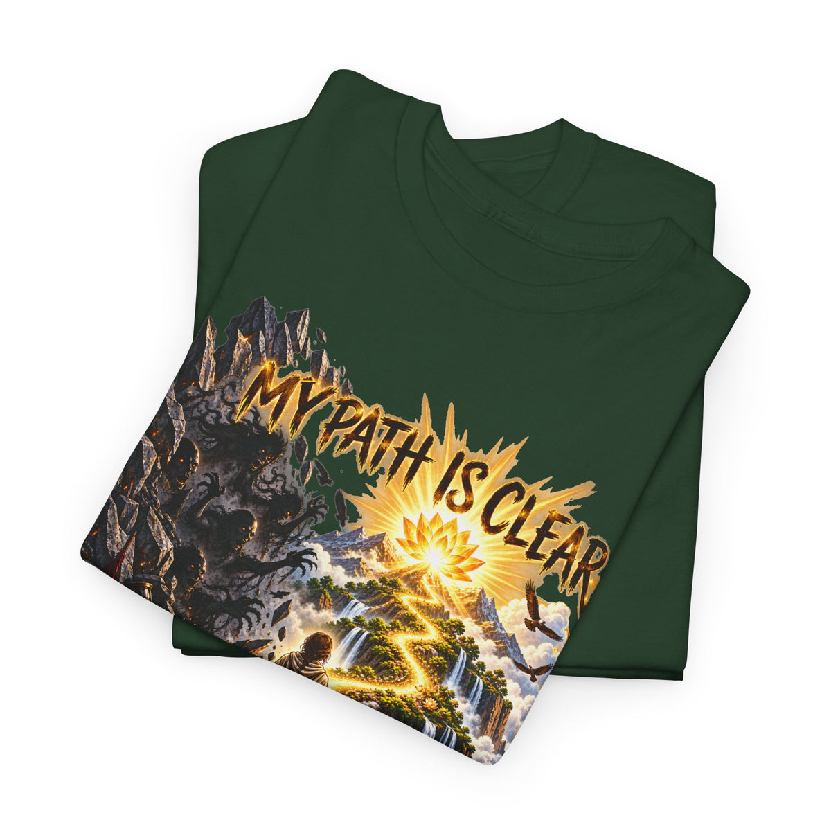 My Path Is Clear T-Shirt — Spiritual Mountain Journey Graphic Tee