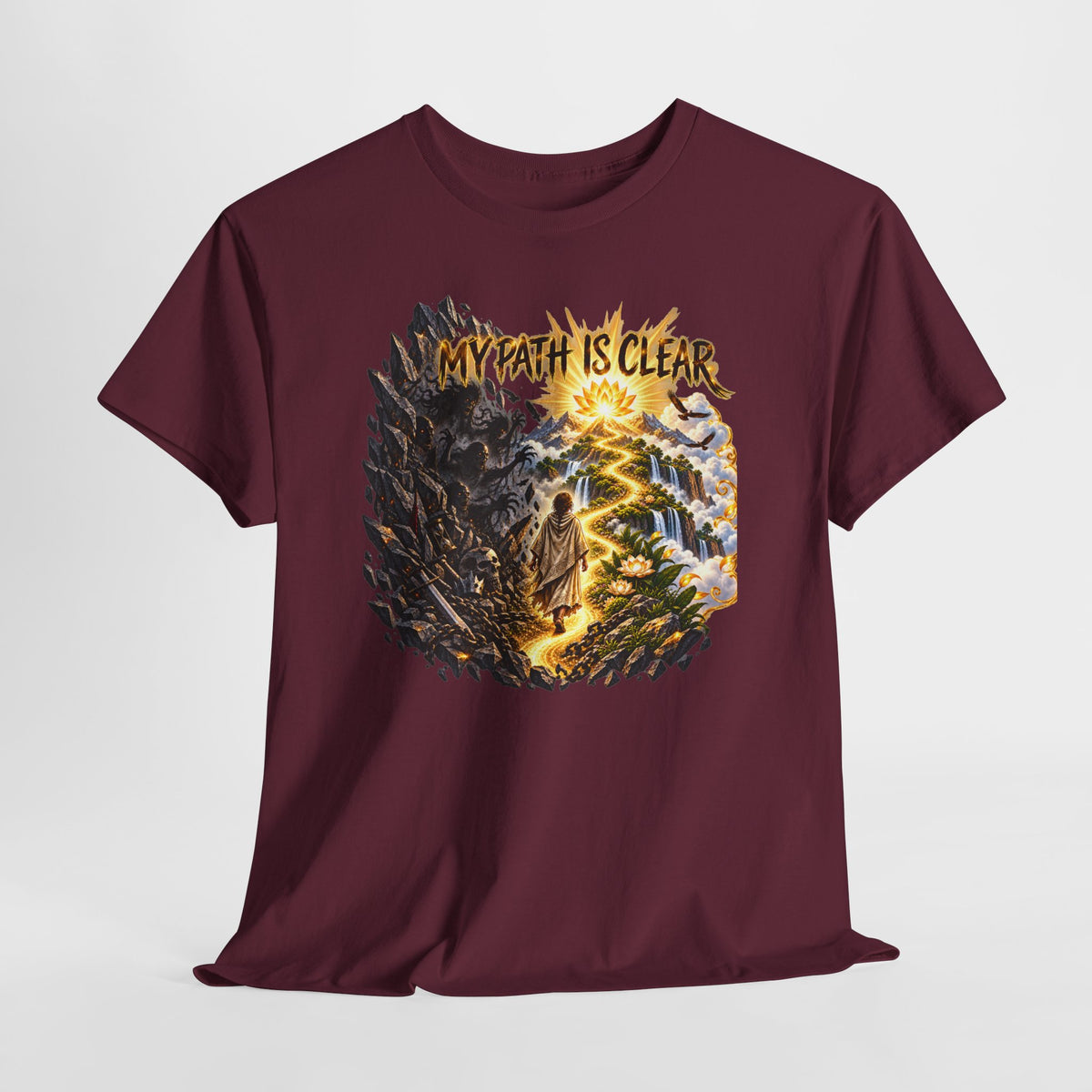 My Path Is Clear T-Shirt — Spiritual Mountain Journey Graphic Tee
