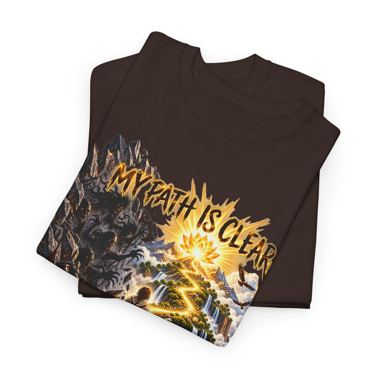 My Path Is Clear T-Shirt — Spiritual Mountain Journey Graphic Tee