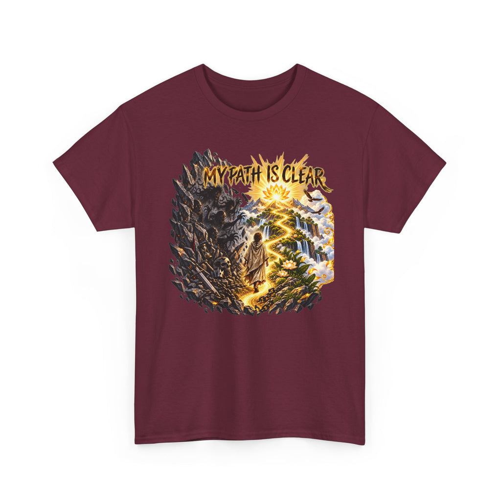 My Path Is Clear T-Shirt — Spiritual Mountain Journey Graphic Tee