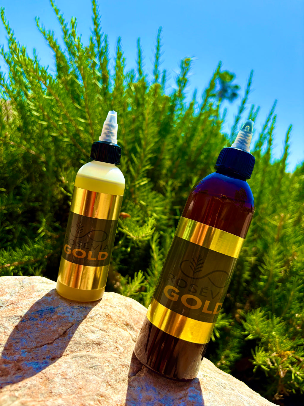 🌿 Rosévia Gold – Botanical Scalp, Hair & Skin Oil - 8oz