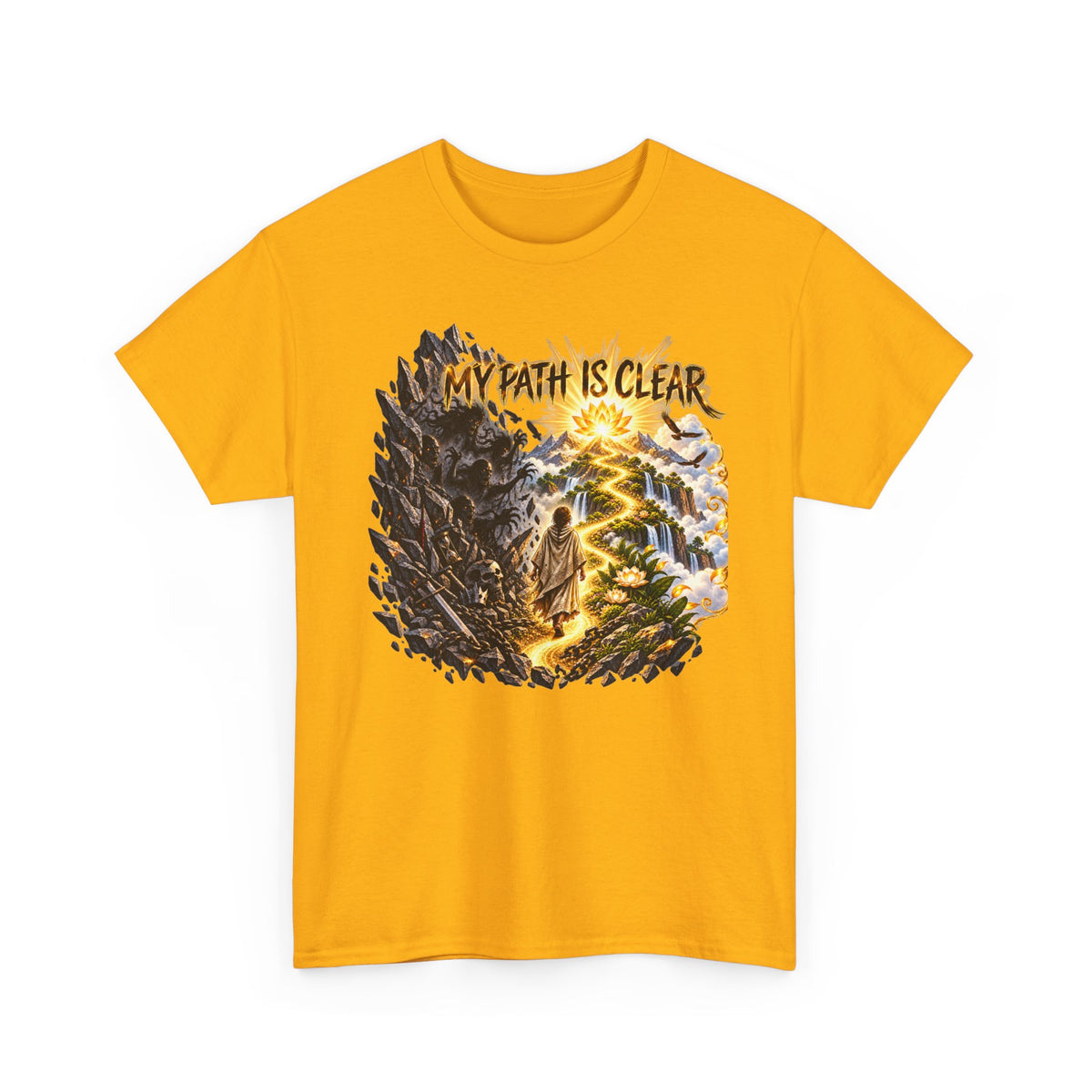 My Path Is Clear T-Shirt — Spiritual Mountain Journey Graphic Tee
