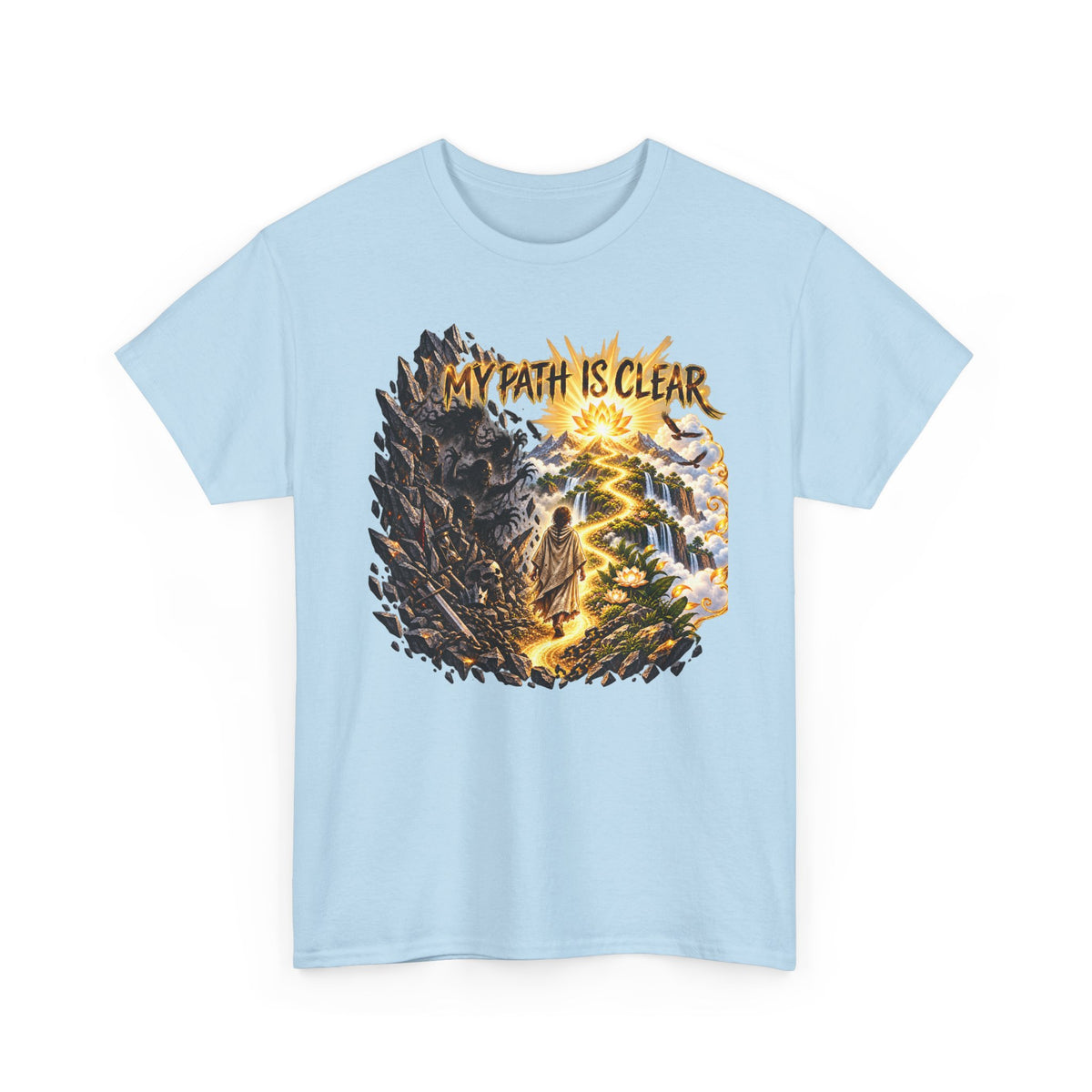 My Path Is Clear T-Shirt — Spiritual Mountain Journey Graphic Tee