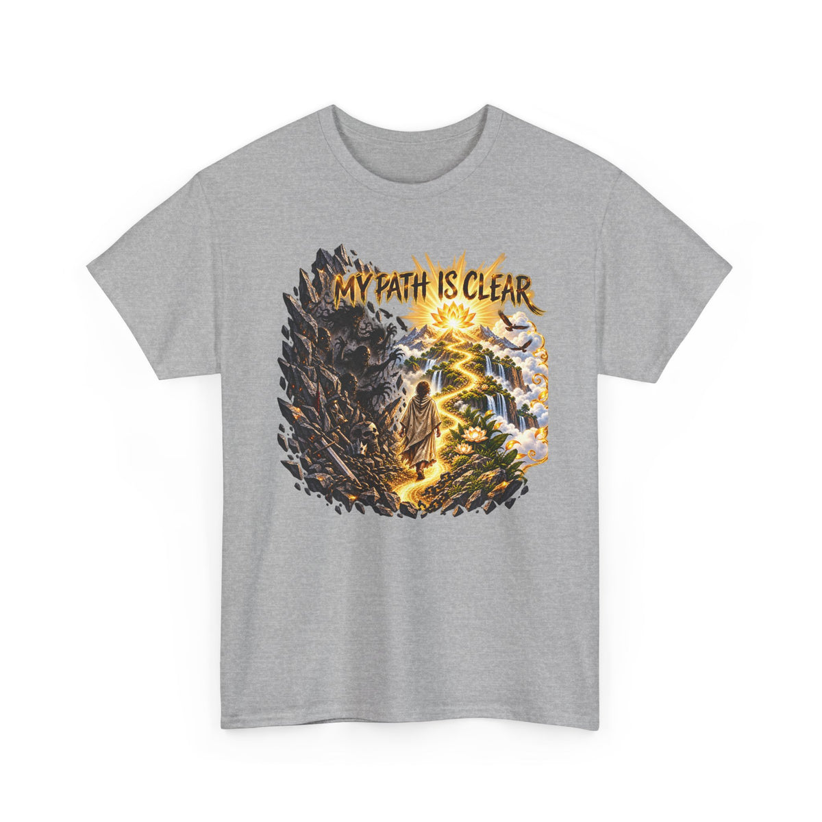 My Path Is Clear T-Shirt — Spiritual Mountain Journey Graphic Tee