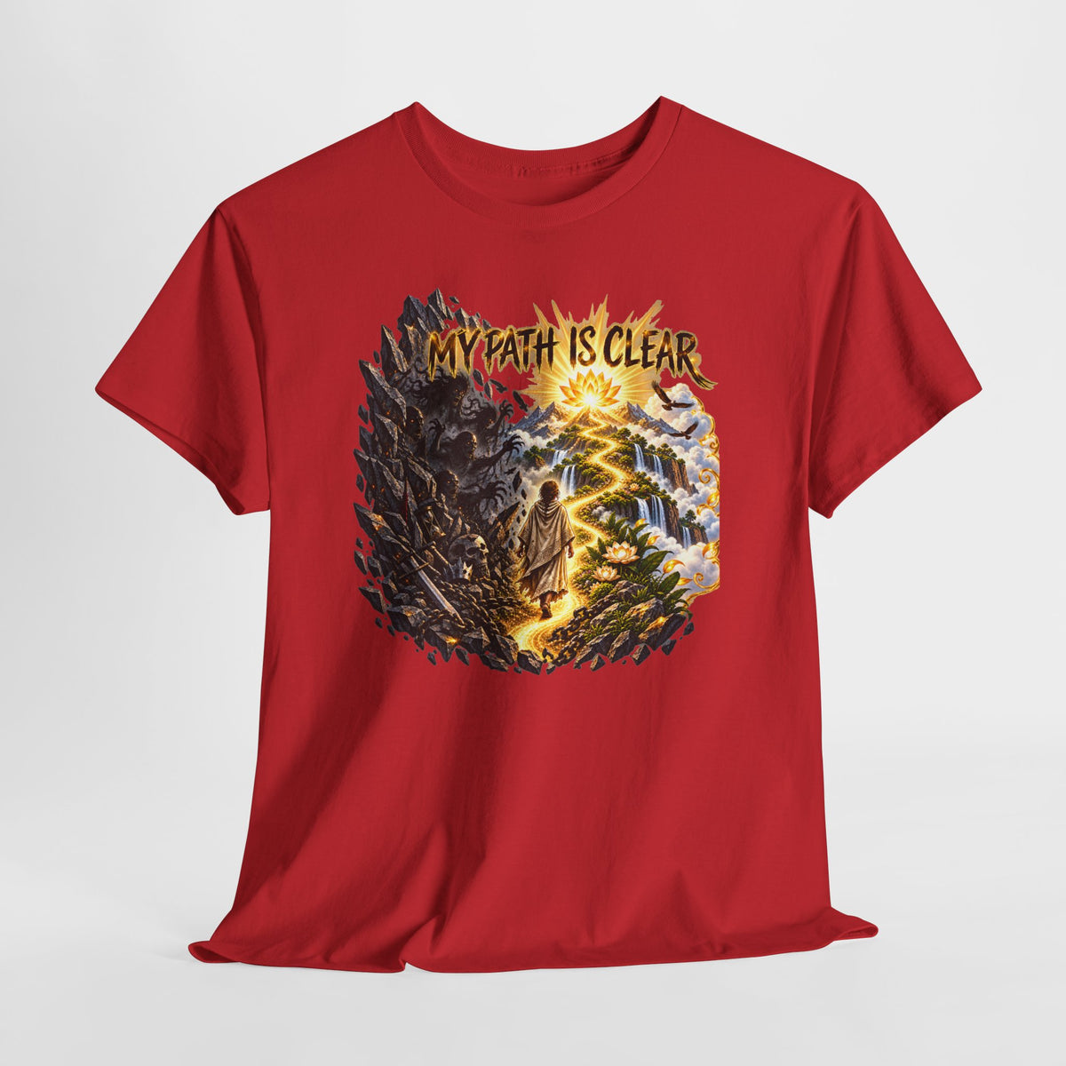My Path Is Clear T-Shirt — Spiritual Mountain Journey Graphic Tee