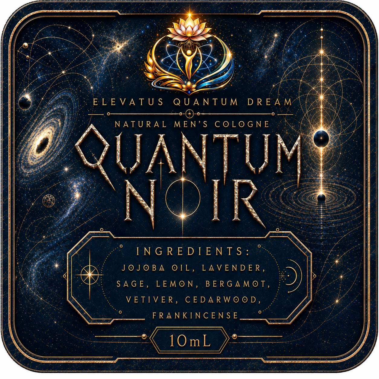 Quantum Noir Men's Cologne - 10mL Roller