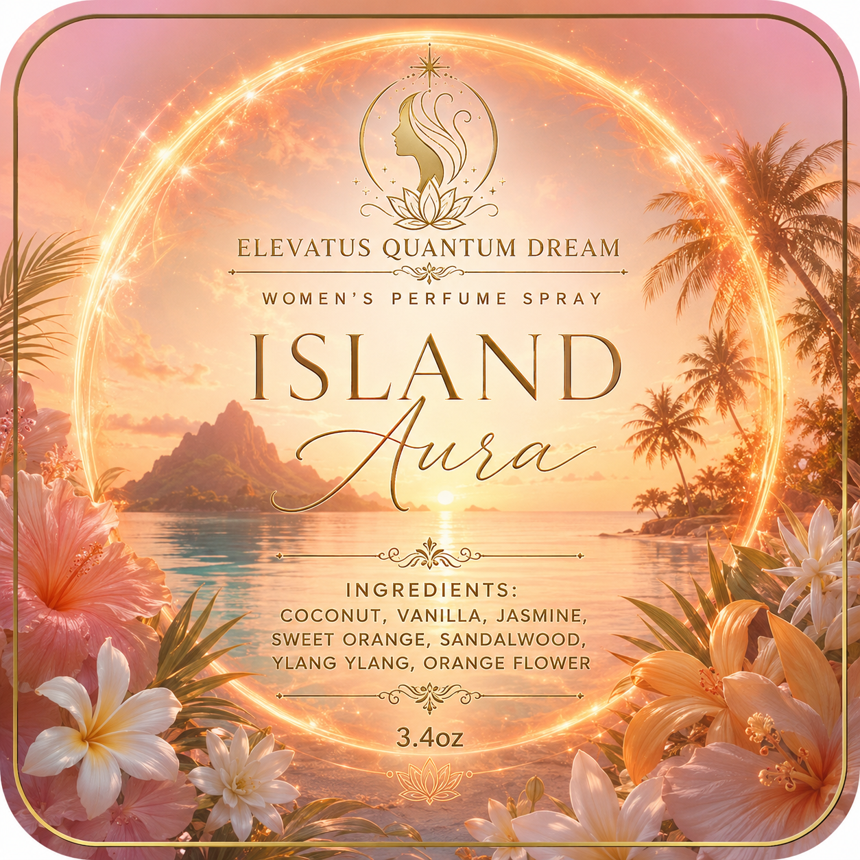 Island Aura Women's Perfume - 3.4oz